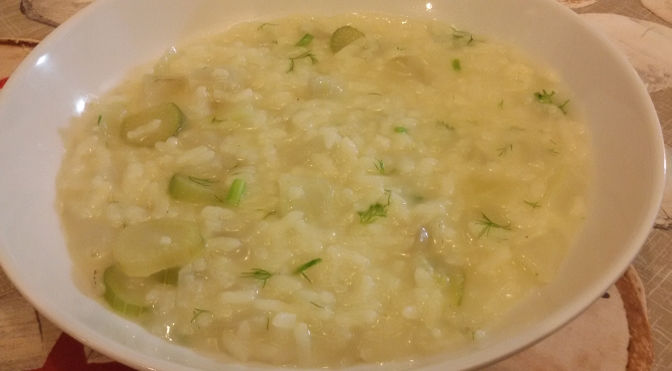 Risotto con finocchi