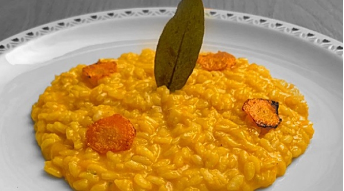 Risotto con carote