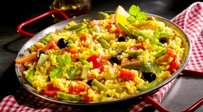 Paella vegetariana