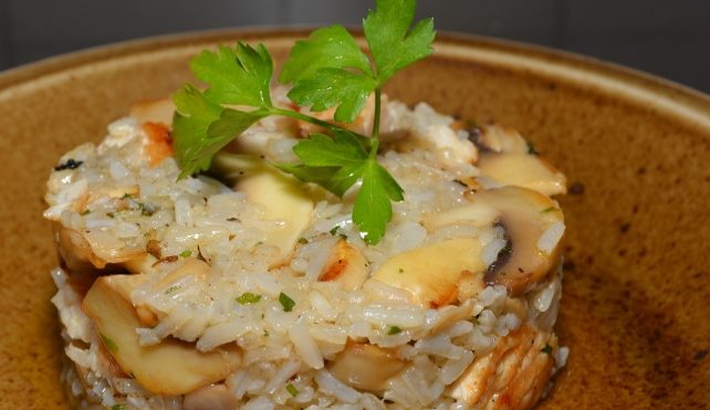 Come Preparare Il Risotto Con Pollo E Funghi Risotto Us Il Portale Del Riso