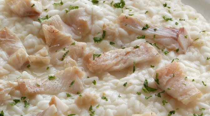 Risotto ai filetti di trota