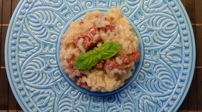 Risotto con la salsiccia