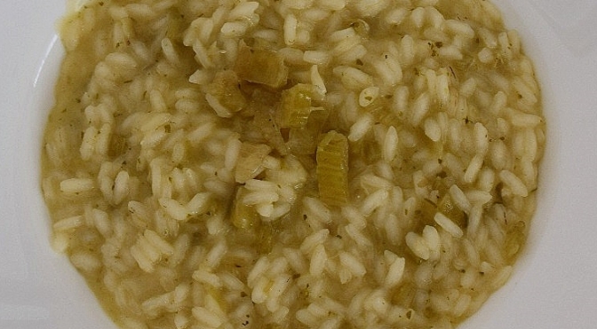 Risotto con i cardi