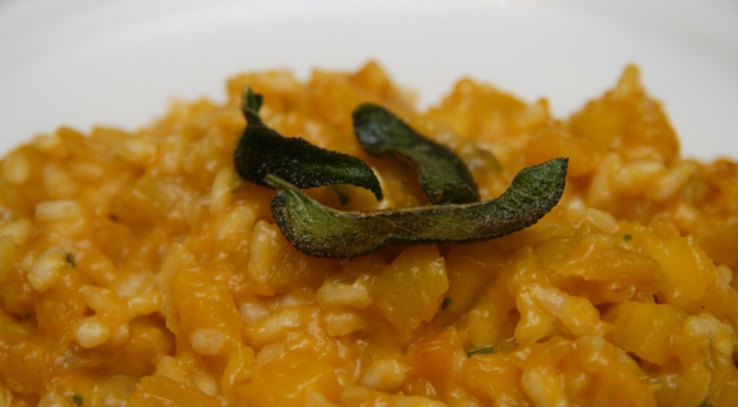 Risotto zucca e salvia