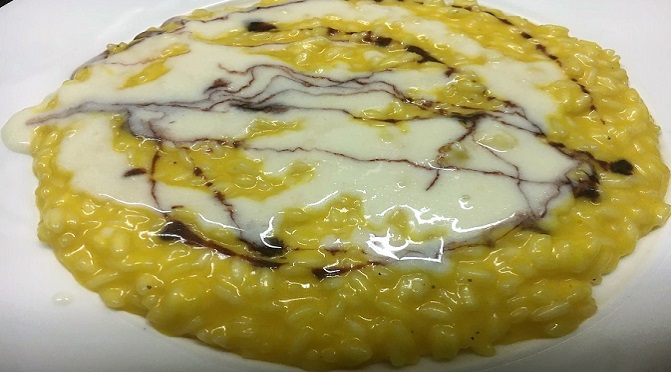 Il risotto dello chef Paolo Pivato