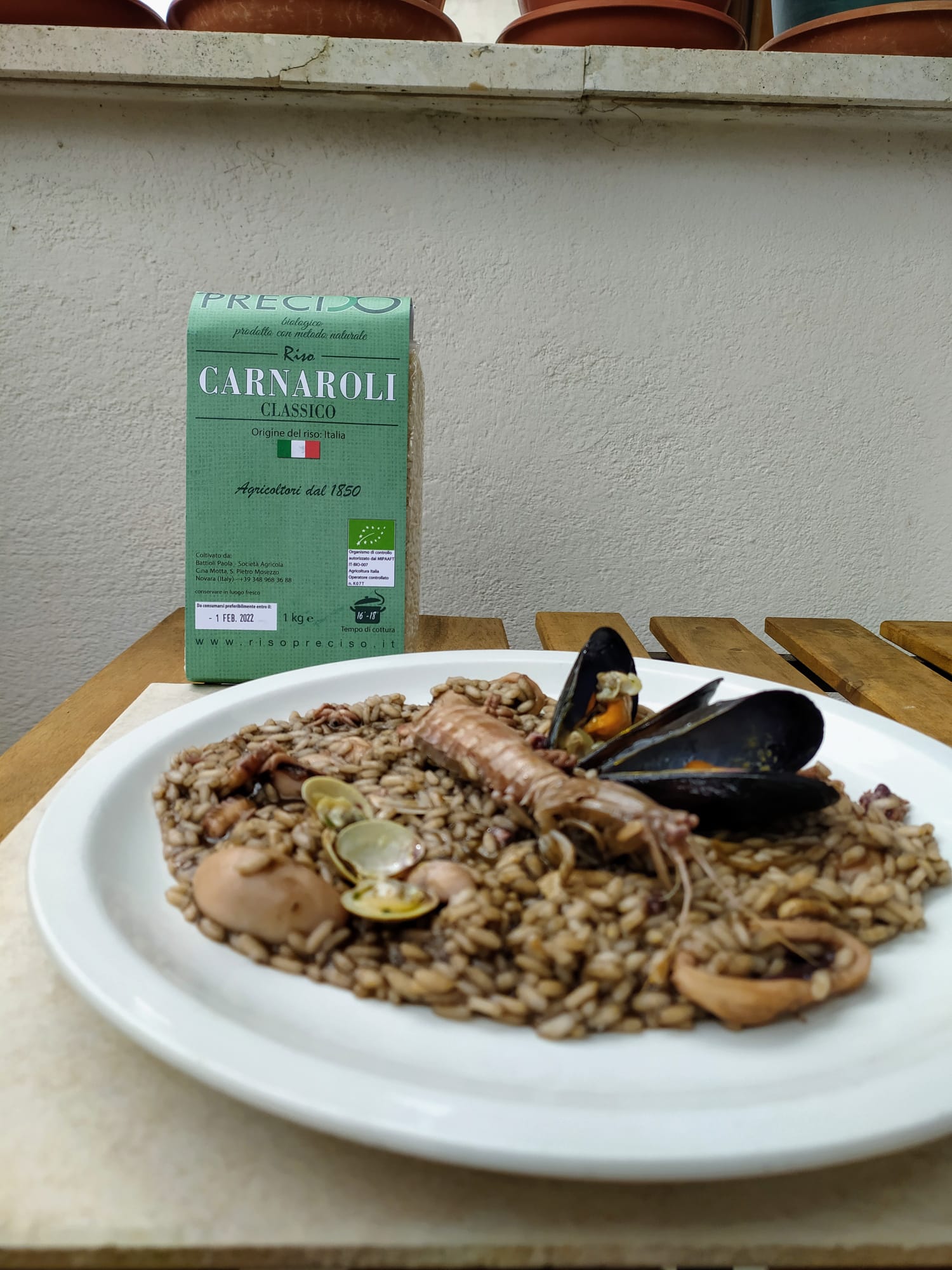 Impiattamento risotto di mare al nero di seppia_Riso ...