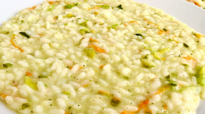 Risotto con fiori di zucca e zucchine : Risotto.us | Il ...