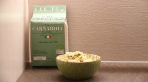 Impiattamento risotto agli asparagi_Carnaroli classico bio riso Preciso