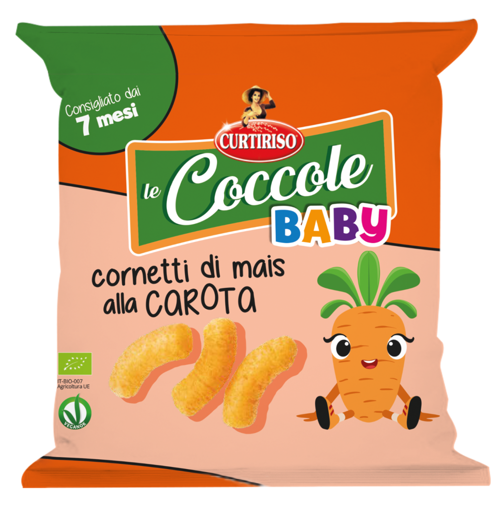 Coccole Curtiriso: cornetti di mais alla carota