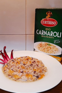 Impiattamento risotto con salmone e radicchio_Carnaroli Curtiriso