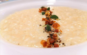 Impiattamento risotto alla gricia