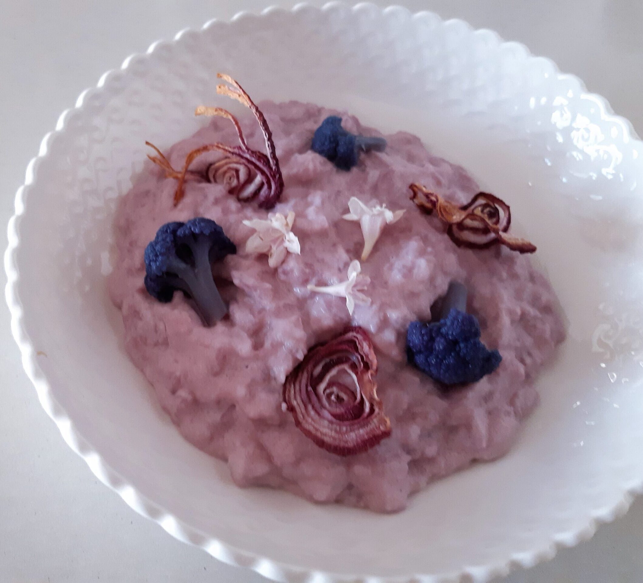 risotto con cavolo viola