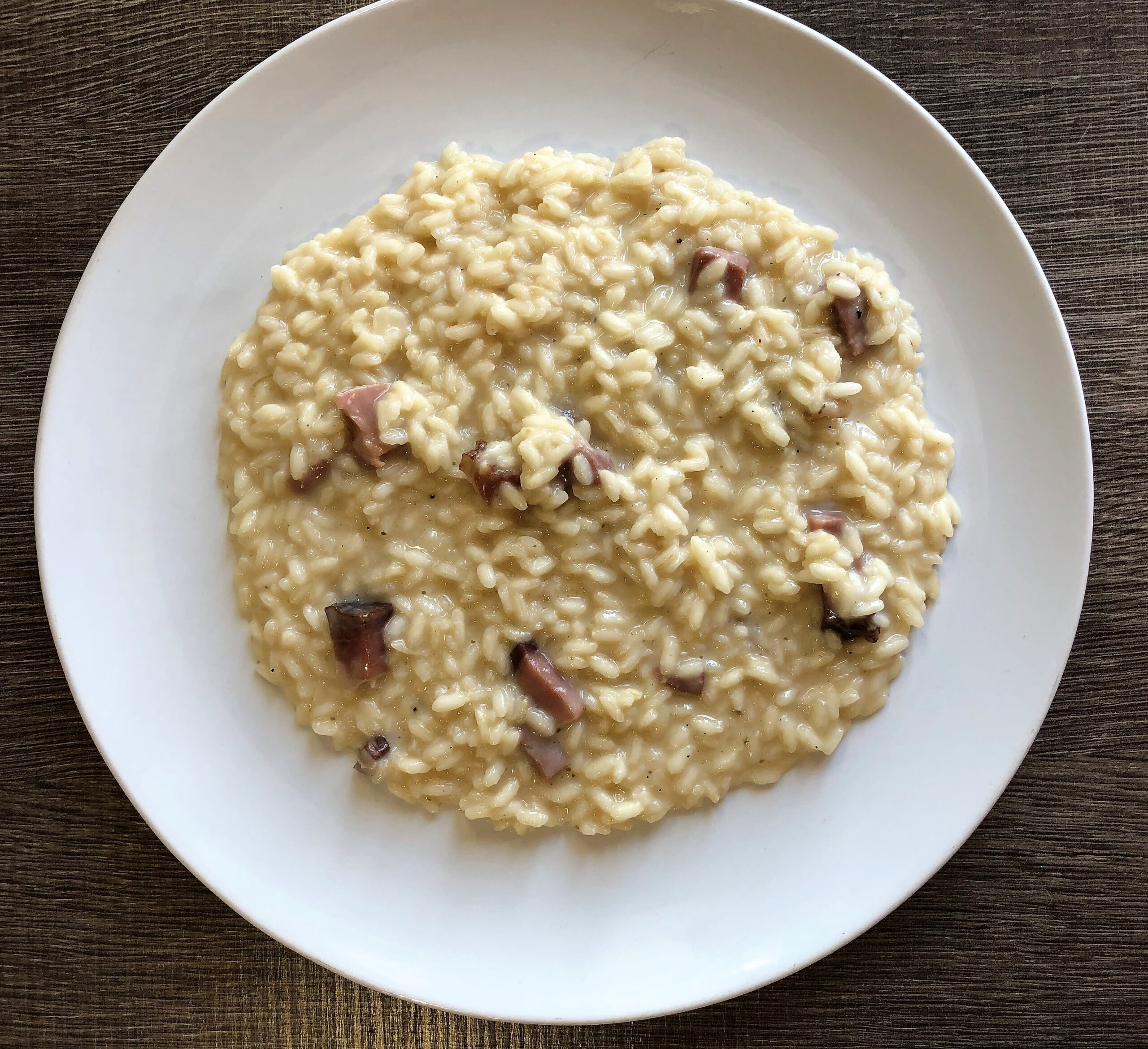 Risotto speck e taleggio