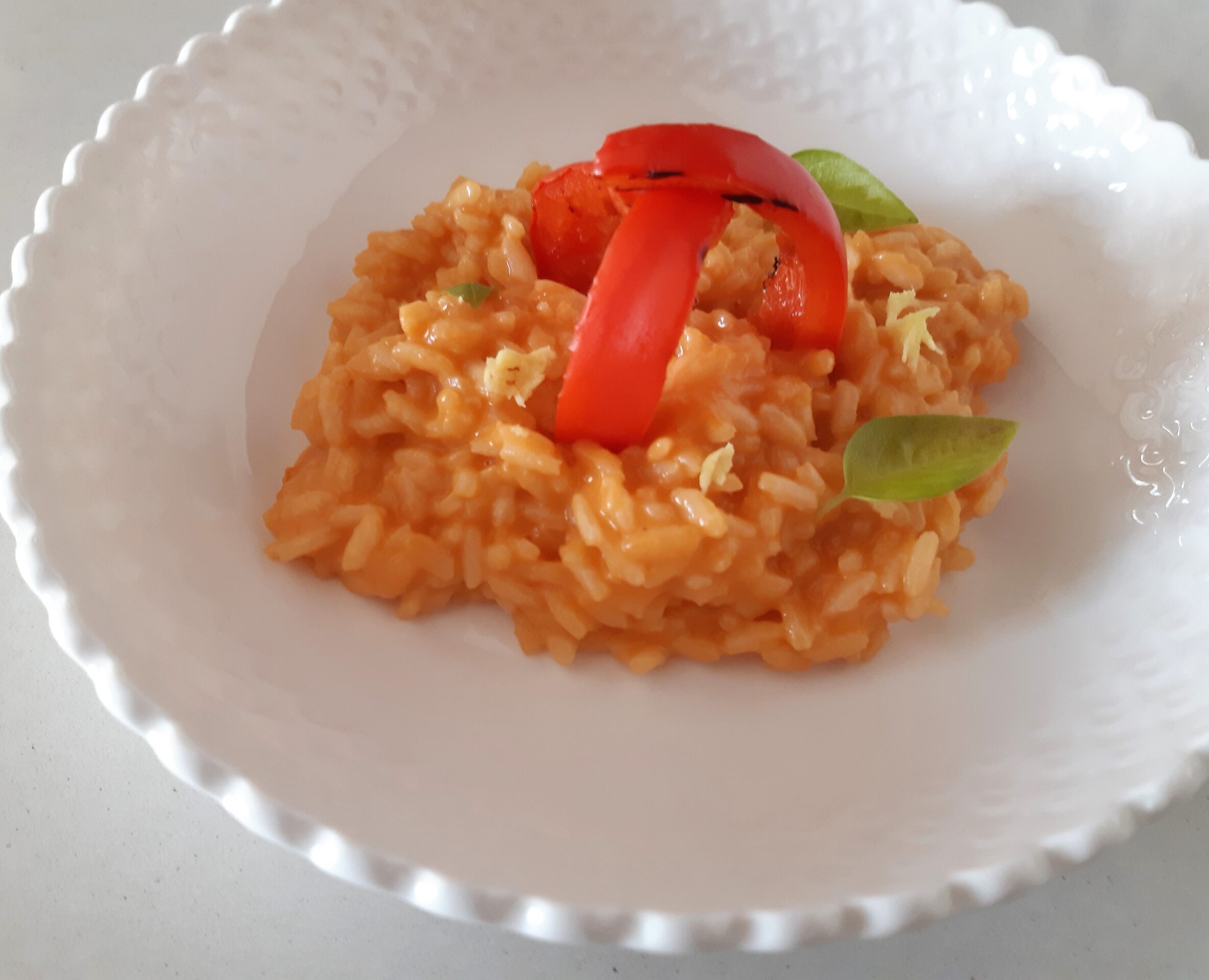 risotto peperone rosso e zenzero