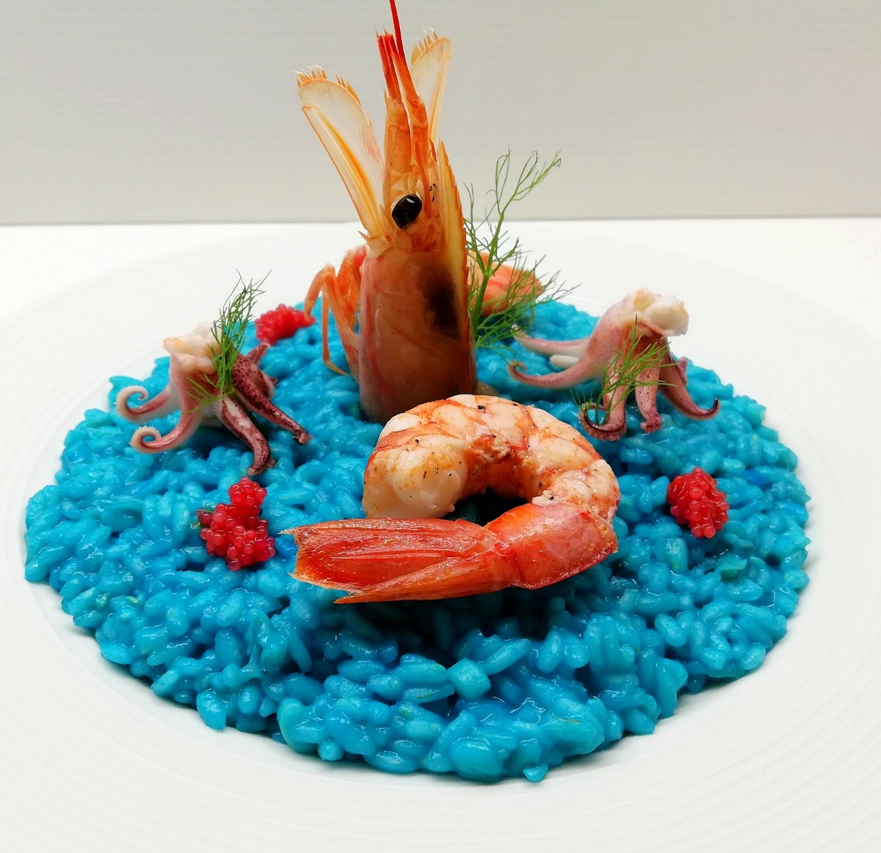 risotto al blue curacao