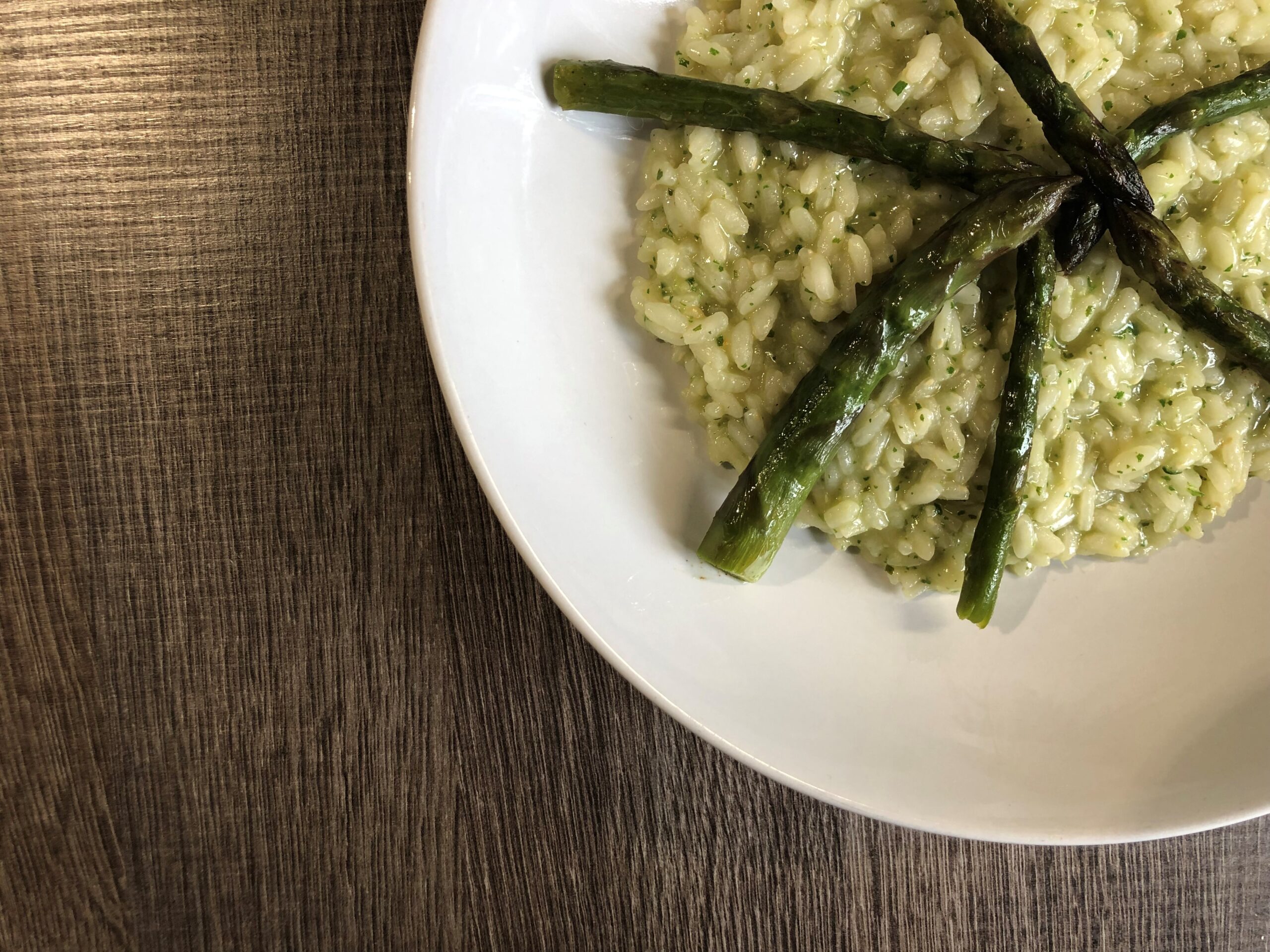 risotto pesto rucola e asparagi 2