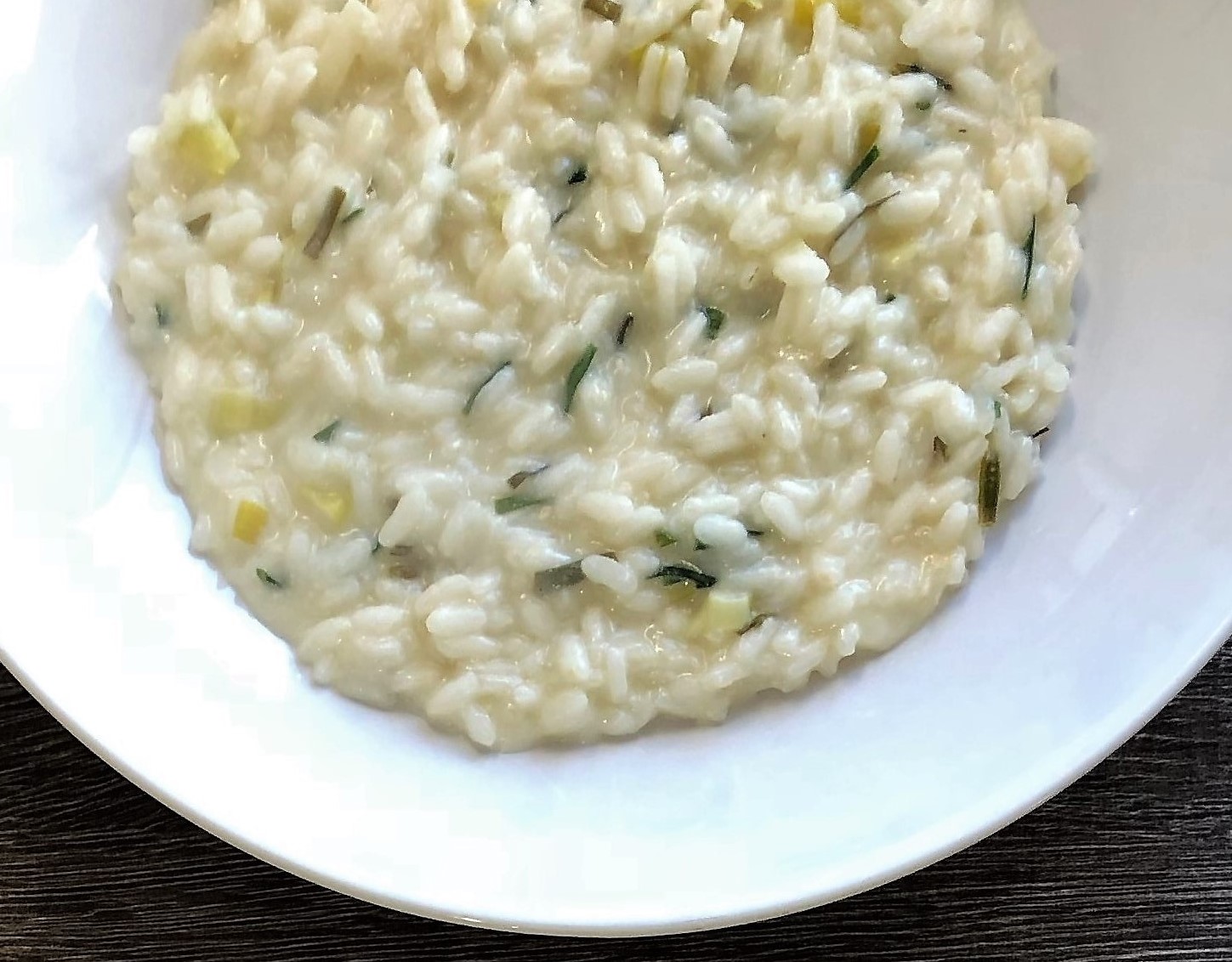 Risotto con stracchino ed erba cipollina