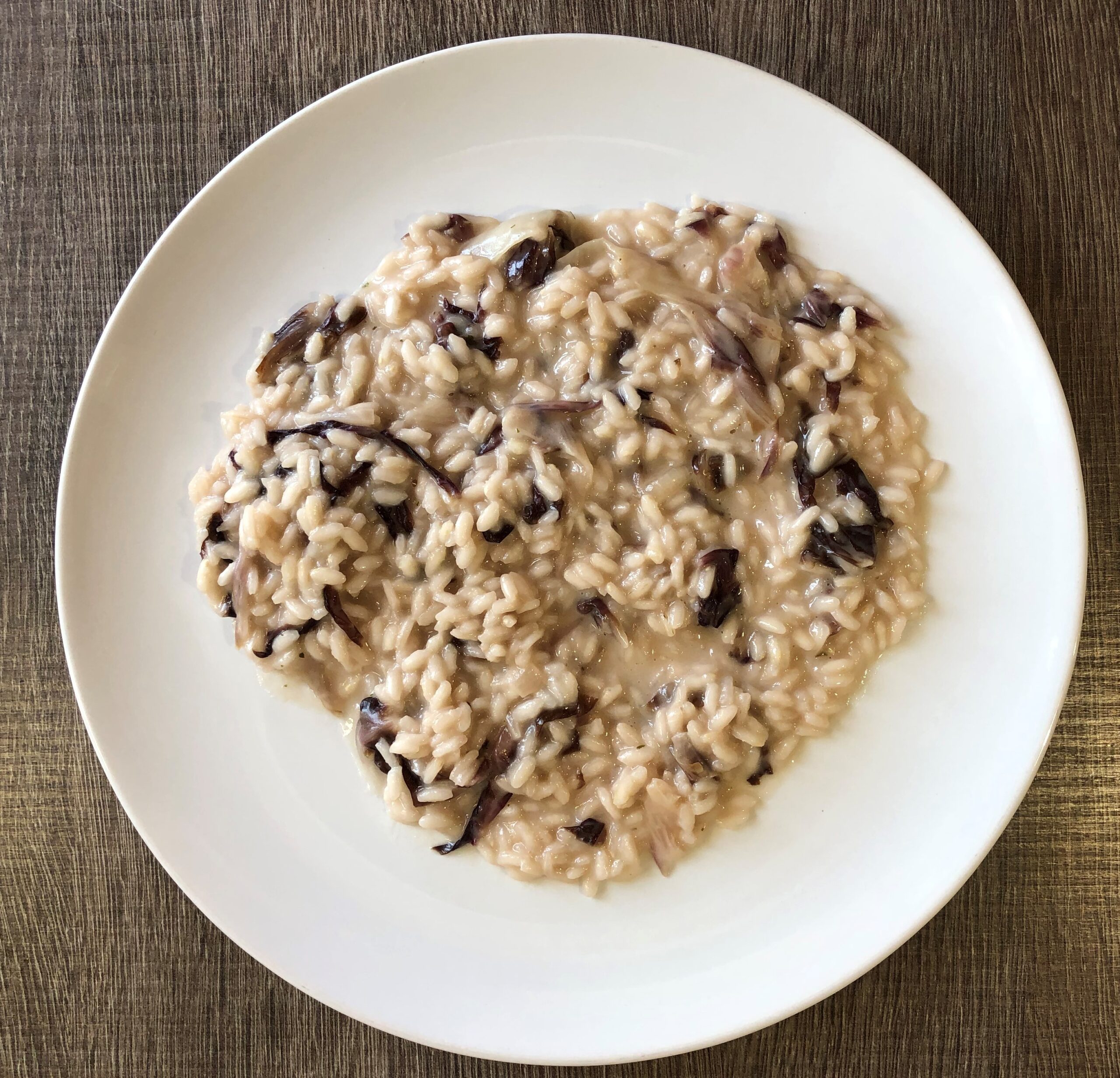 Risotto radicchio e toma