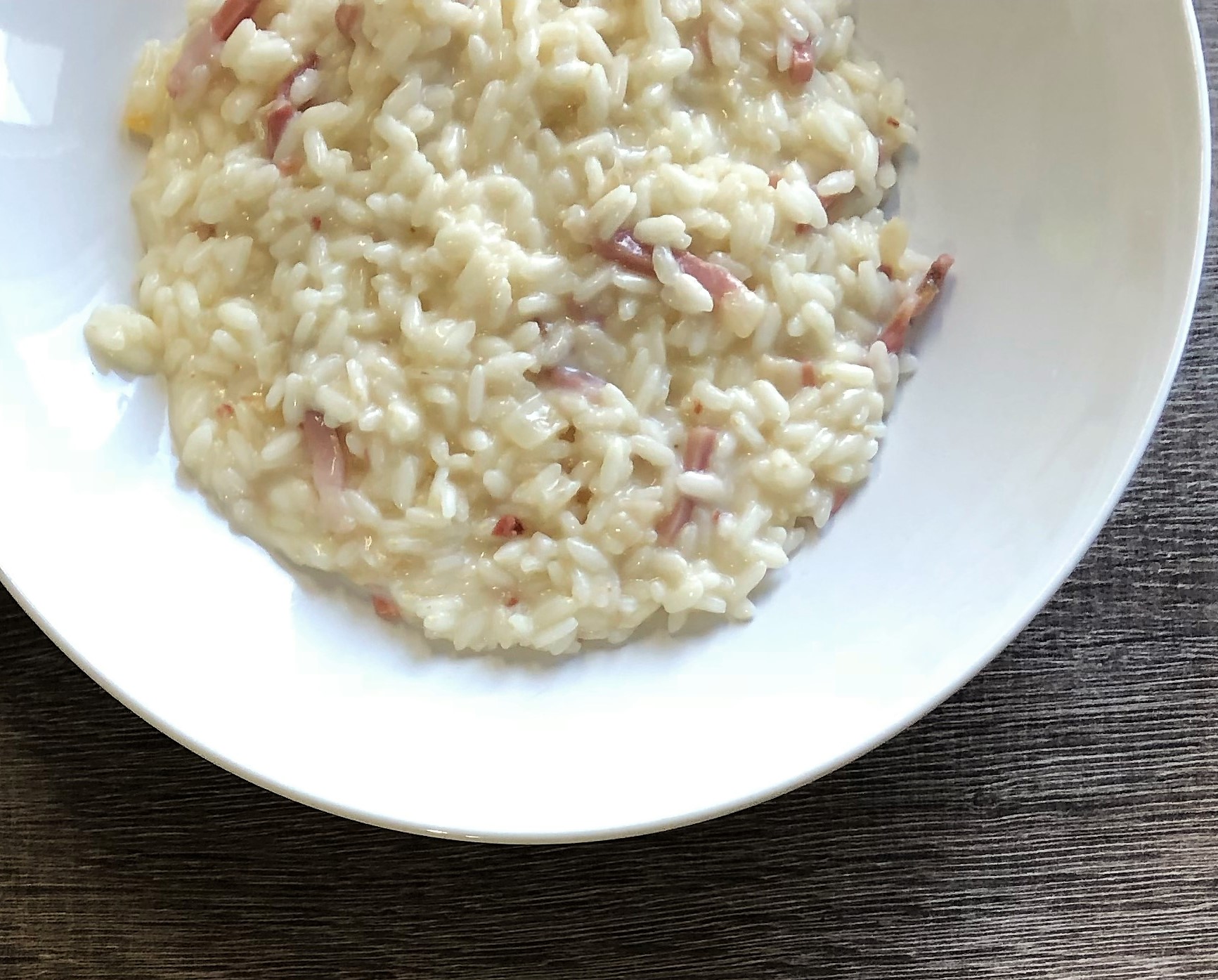 Risotto speck e mascarpone