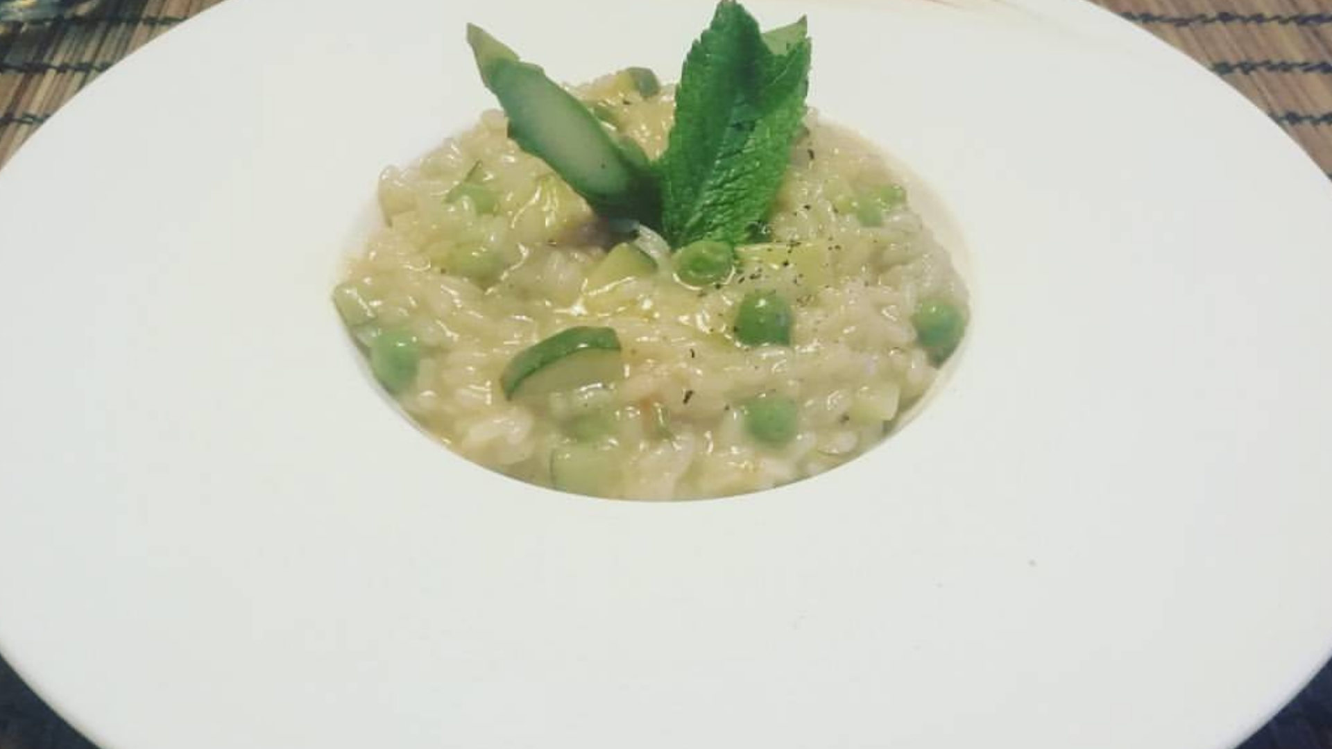 Risotto piselli e menta