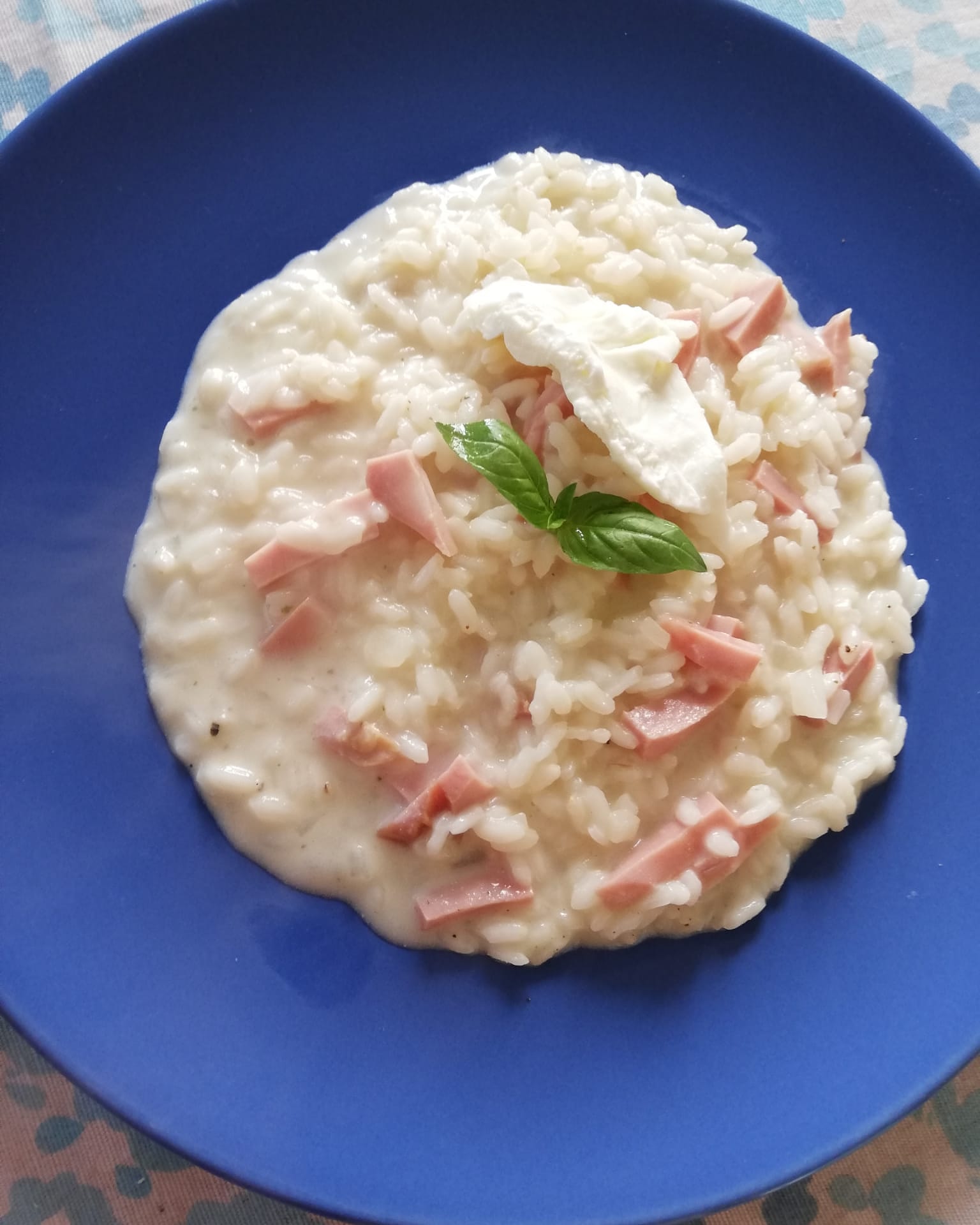 Risotto burrata e mortadella