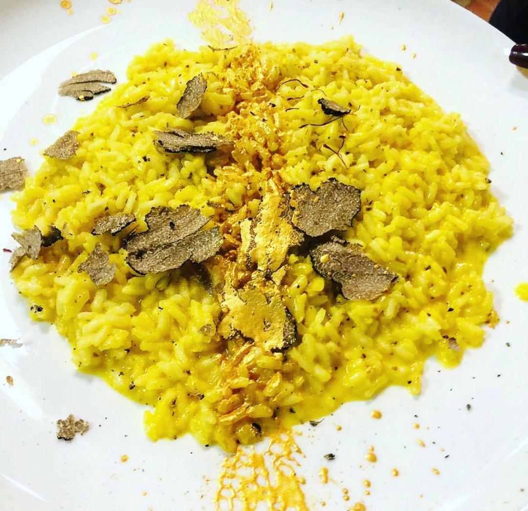 risotto con zafferano e tartufo