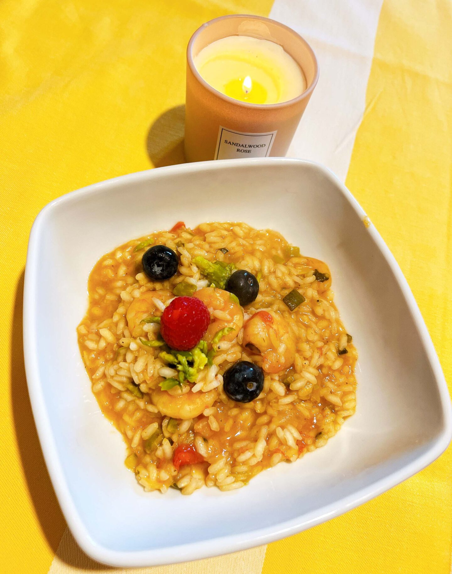 risotto ai gamberetti e asparagi